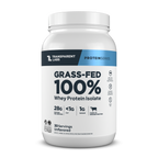 Transparent Labs Grass-Fed Whey Protein Isolate, Unflavored, 2LB container