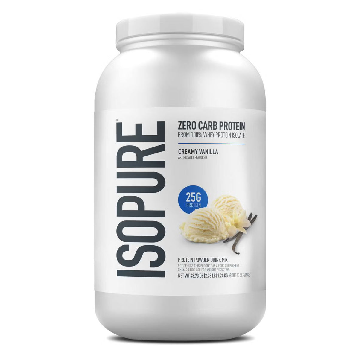 Iso pure Zero Carb Whey Protein Isolate