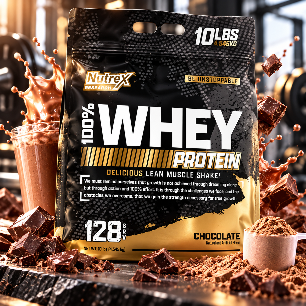 Nutrex 100% Whey Protein - 10LB