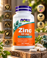 Zinc (Zinc Gluconate) 50 mg, Immune Support 180 Tabs