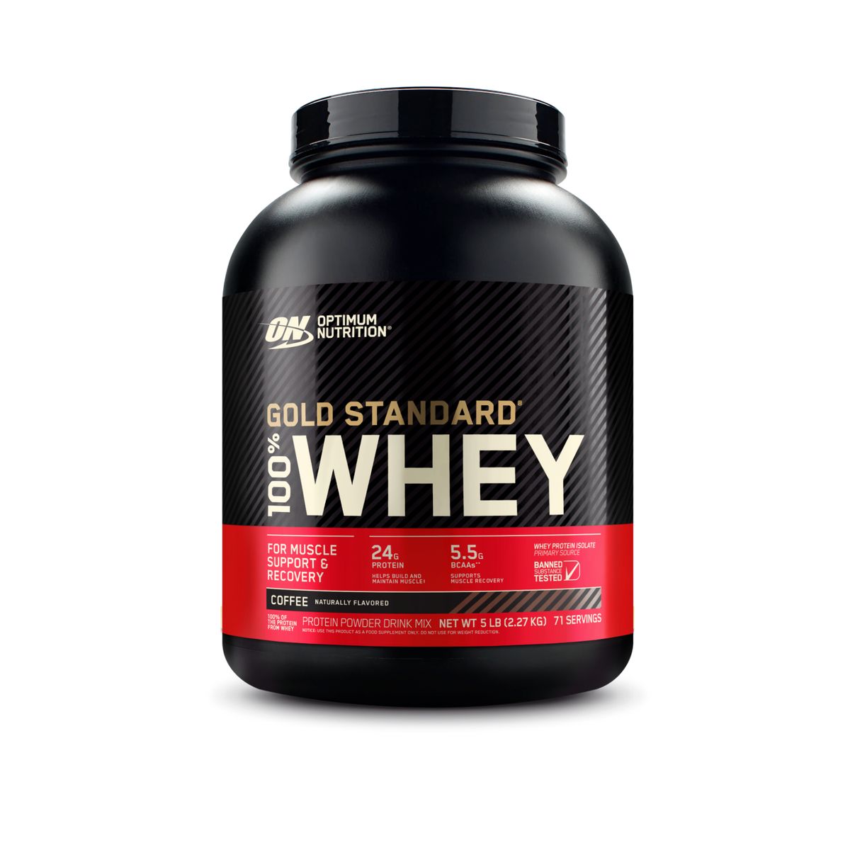 Whey Gold Standard 100% Whey Protein Powder 5lb (2.26kg)
